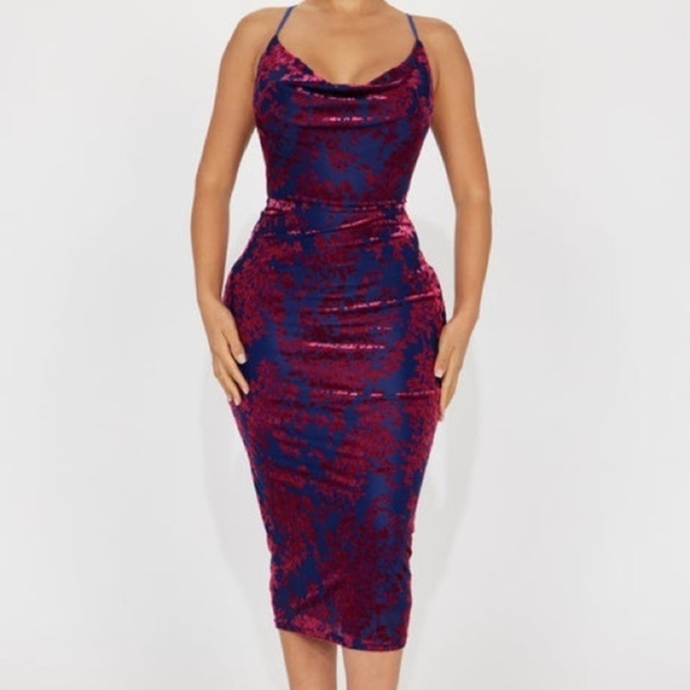 Fashion Nova Kennedy Mesh Midi Dress Size 1 X